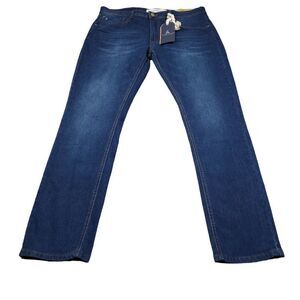 Tailor Vintage Canaan Slim Fit Stretch Jeans Men's Size 36 x 32 Blue Depth